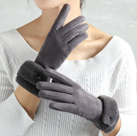Chic Velvet Winter Gloves