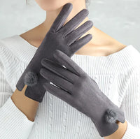Chic Velvet Winter Gloves