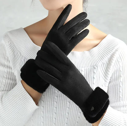 Chic Velvet Winter Gloves